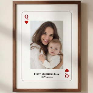 First Mother’s Day Personalized Photo  Poster
