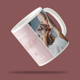First Mothers Day 2 Photo Pink Coffee Mug