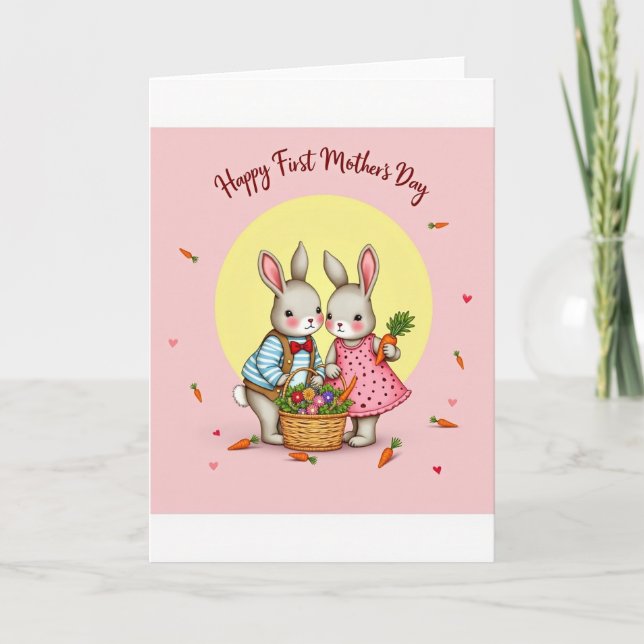 First Mothers Day Animals Card (Front)