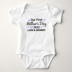 First Mother's Day Baby Boy Bodysuit