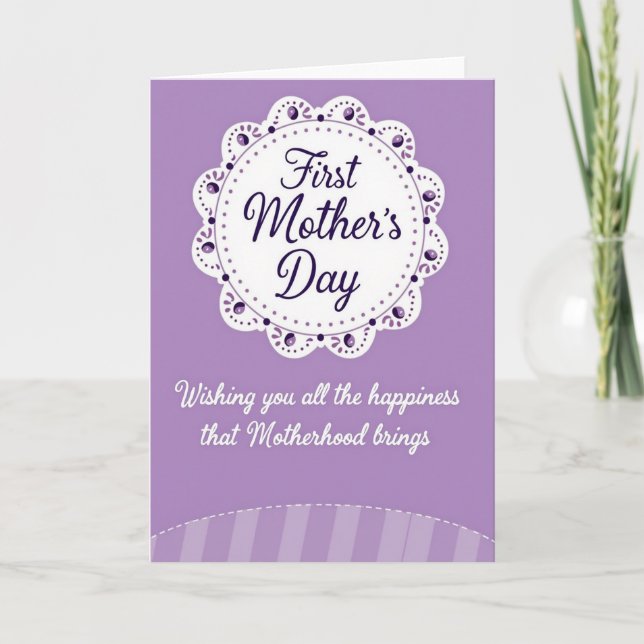 First Mothers Day Celebration Card (Front)