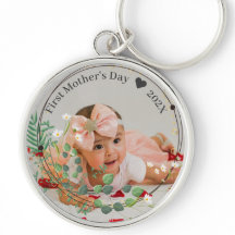 First Mother's Day Custom Baby Photo | With Year