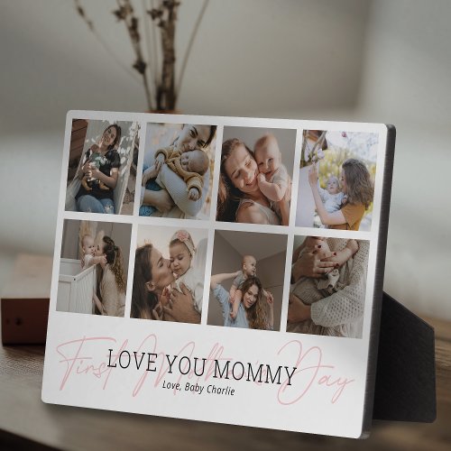 First Mothers Day Custom Photo Collage Plaque
