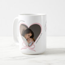 First Mother's Day custom photo love shape