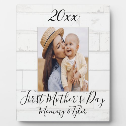 First Mothers Day Custom Photo Plaque