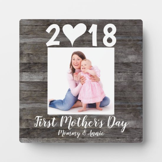 First Mother's Day Custom Photo Plaque