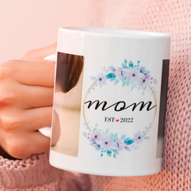 First Mother's Day Customized Year For Mom Photos Coffee Mug (Creator Uploaded)