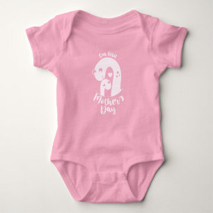 First Mother's Day Cute Dinosaur Baby & Mama girl  Baby Bodysuit