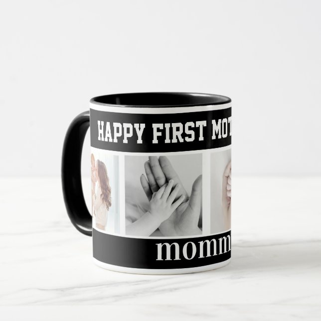 first mothers day cute photo collage Mug (Front Left)