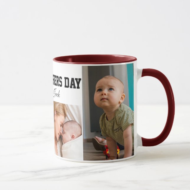 first mothers day cute photo collage Mug (Right)