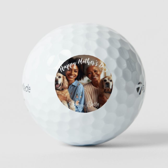 First Mothers day Dog Granny | Custom Golf Balls (Front)
