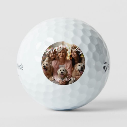 First Mothers day Dog Granny  Custom Golf Balls