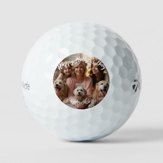 First Mothers day Dog Granny | Custom Golf Balls (Front)