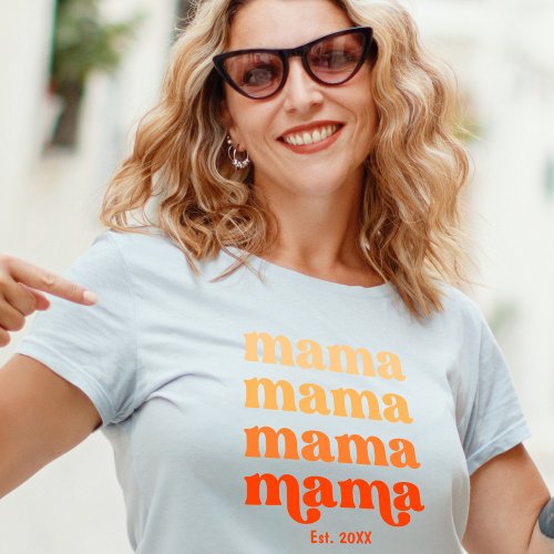 First Mothers Day Elegant Modern Mama T_Shirt