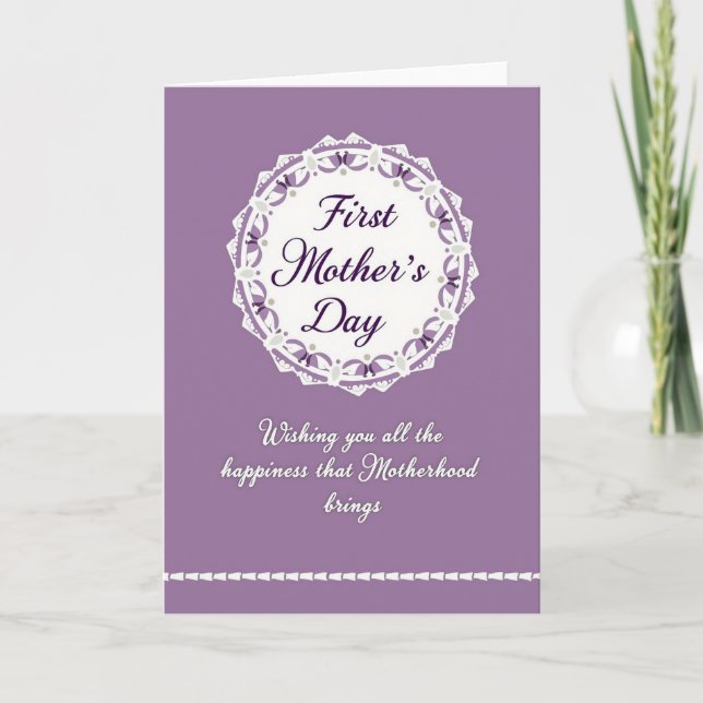 First Mothers Day Emblem Card (Front)