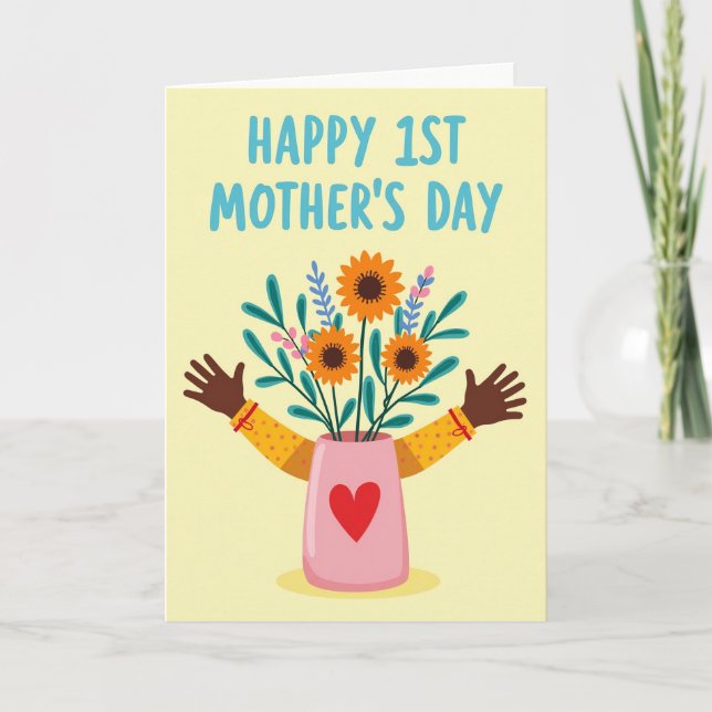 First Mothers Day Floral Card (Front)