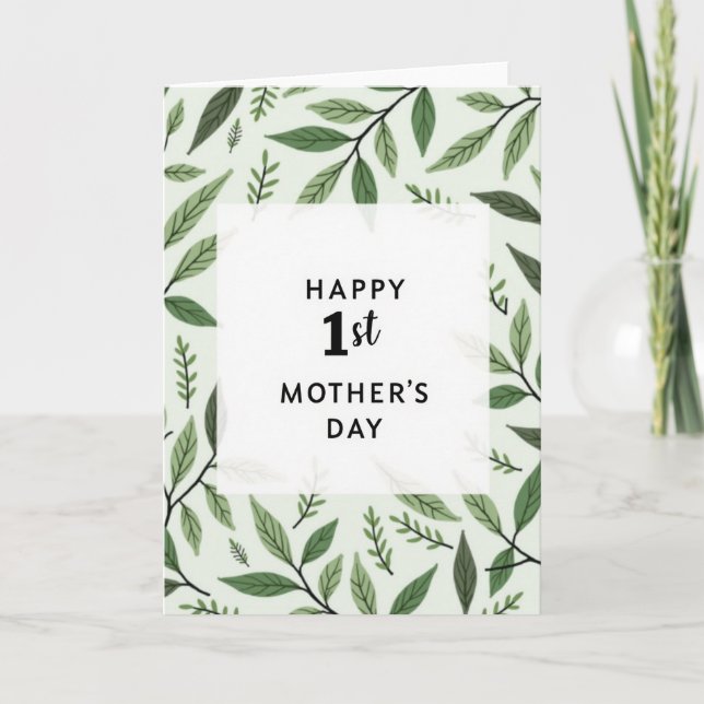 First Mothers Day Foliage Card (Front)
