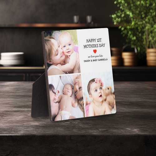 First Mothers Day Gift  Cute Photo Collage  Plaque