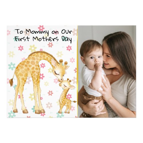  First Mothers Day Gift from Baby Photo Print