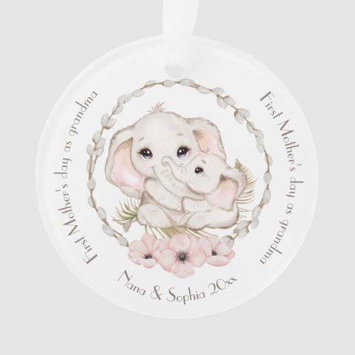 First Mothers Day Girl Grandmother Ornament