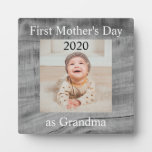 First  Mother&#39;s Day Grandma Custom Photo Plaque at Zazzle