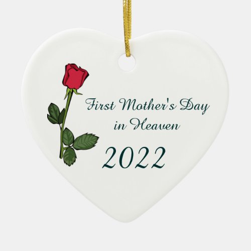 First Mothers Day in Heaven Ceramic Ornament