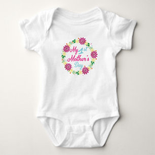 First Mother's Day Jumpsuit Baby Bodysuit