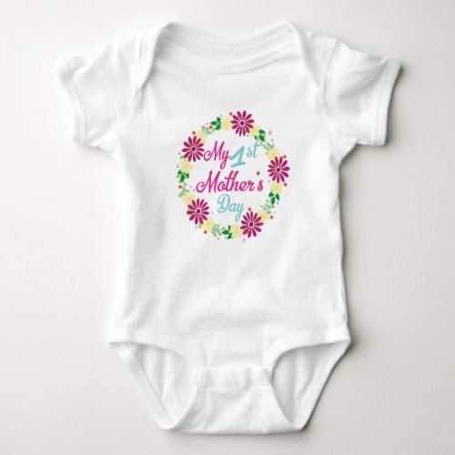 First Mothers Day Jumpsuit Baby Bodysuit