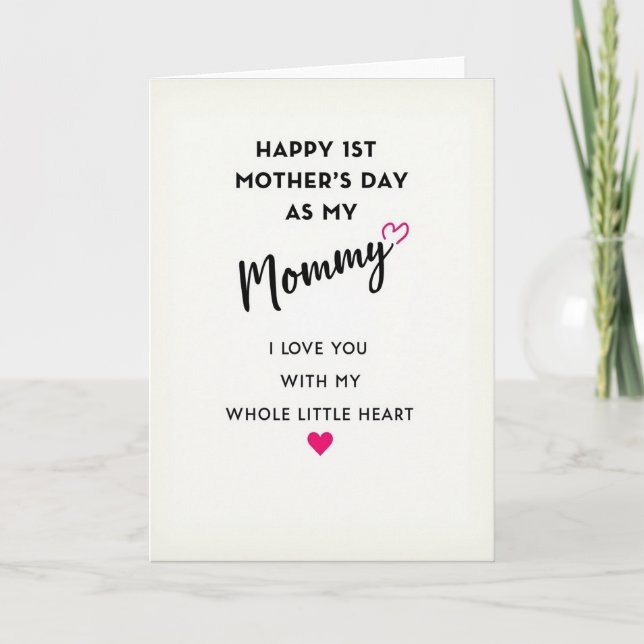 First Mothers Day Love Card (Front)