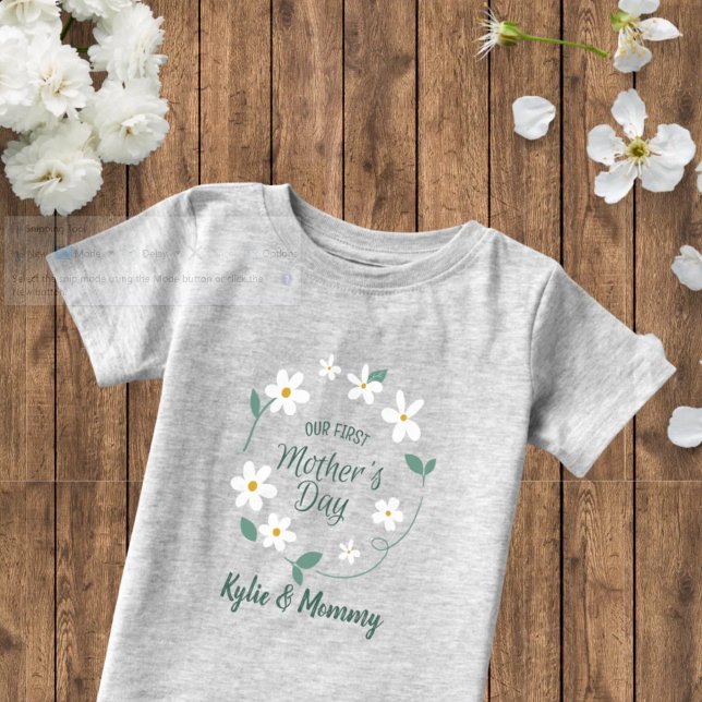 First Mother's Day Matching Shirts New Mom & Baby  (Creator Uploaded)