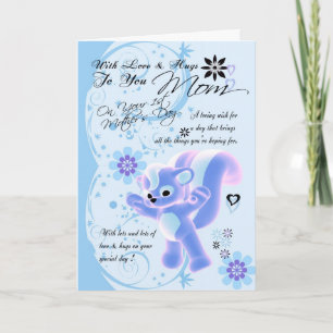 First Mother's Day..Mother's Day Card.. Little Cut Card