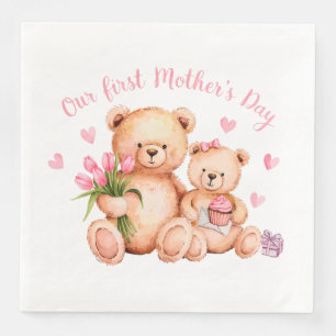 First Mothers Day Paper Dinner Napkins