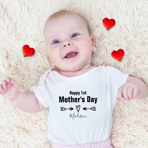 First Mothers Day Personalized Baby Bodysuit