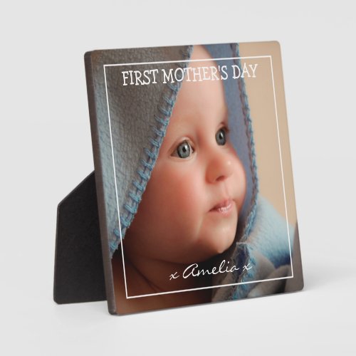 First Mothers day photo and message Plaque