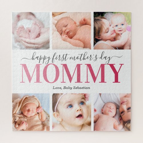 First Mothers Day Photo Collage Jigsaw Puzzle