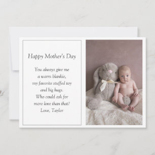 First Mother's Day Photo  Holiday Card
