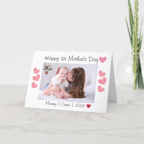  First Mothers Day Photo  Thank You Card