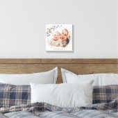 First Mothers Day Photo Wildflower Floral Frame Canvas Print (Insitu(Bedroom))