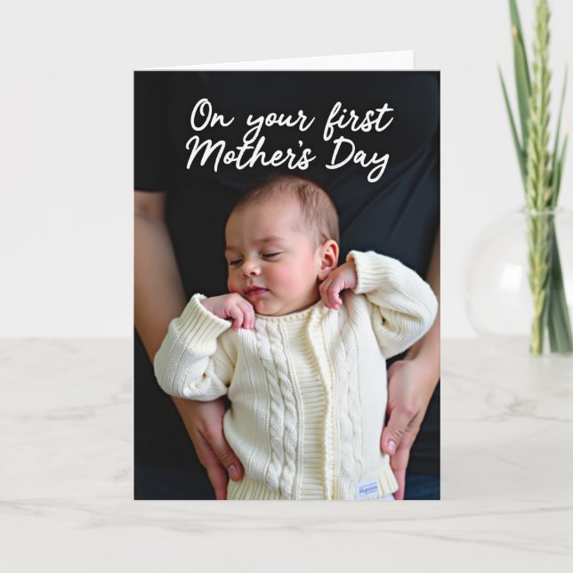 First Mothers Day Portrait Card (Front)
