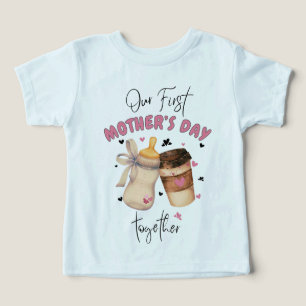 First Mother's Day Shirt 2025/Pink Matching outfit