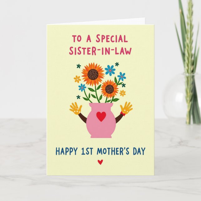 First Mothers Day Sister Card (Front)