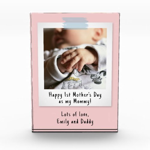 First Mothers Day Snapshot Style Photo Keepsake