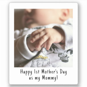 First Mother's Day Snapshot Style Photo Keepsake S Sticker