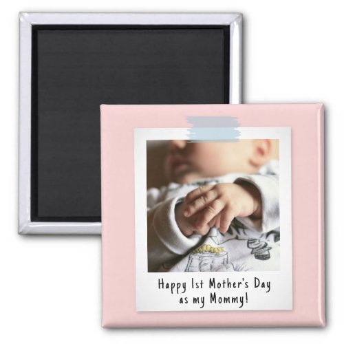 First Mothers Day Snapshot Style Photo Magnet