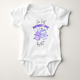 First Mothers Day Together / Mauve Matching outfit Baby Bodysuit