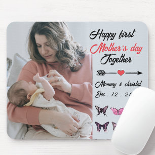 First Mother's Day Together Photo personalized Mouse Pad