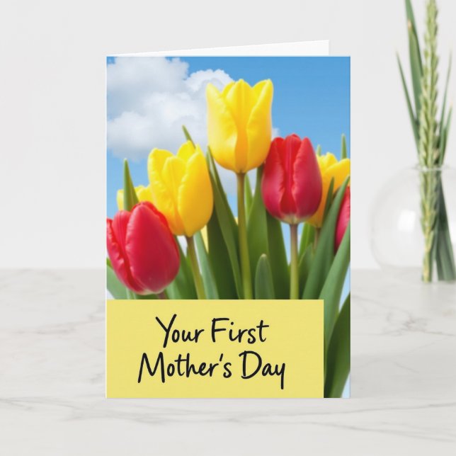 First Mothers Day Tulip Card (Front)