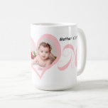First Mother&#39;s Day With Baby Photo Mug at Zazzle