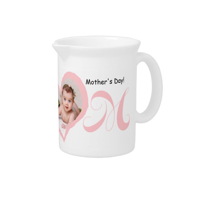 First Mother's Day with Baby Photo Pitcher (Right)