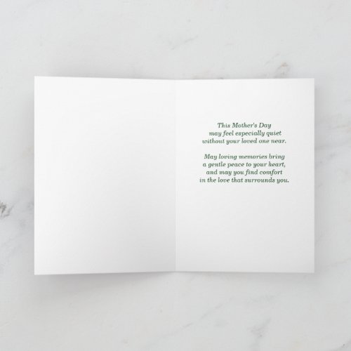 First Mothers Day Without Son Cardinal Sympathy Card